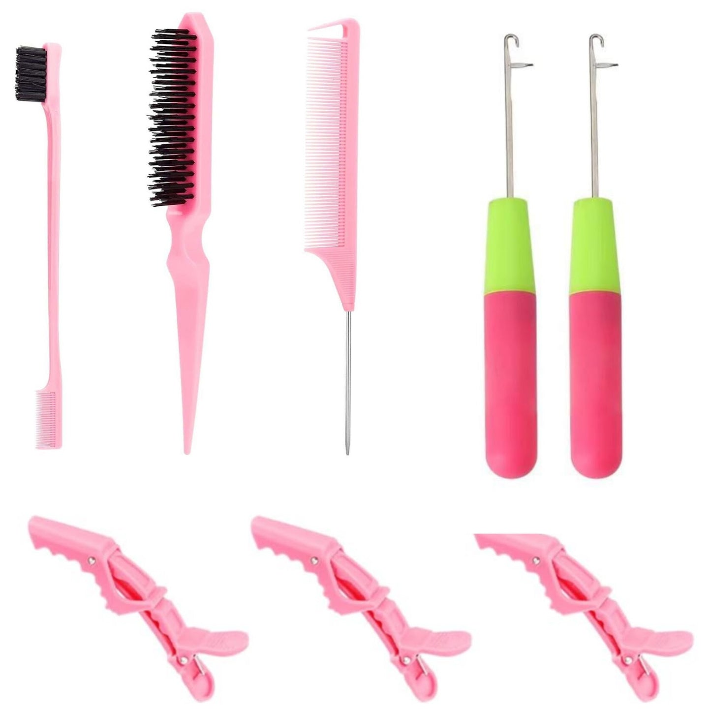 Crochet Hooks for Hair Extensions Set with Multiple Needle Sizes and Latch Hook for Passion Twists