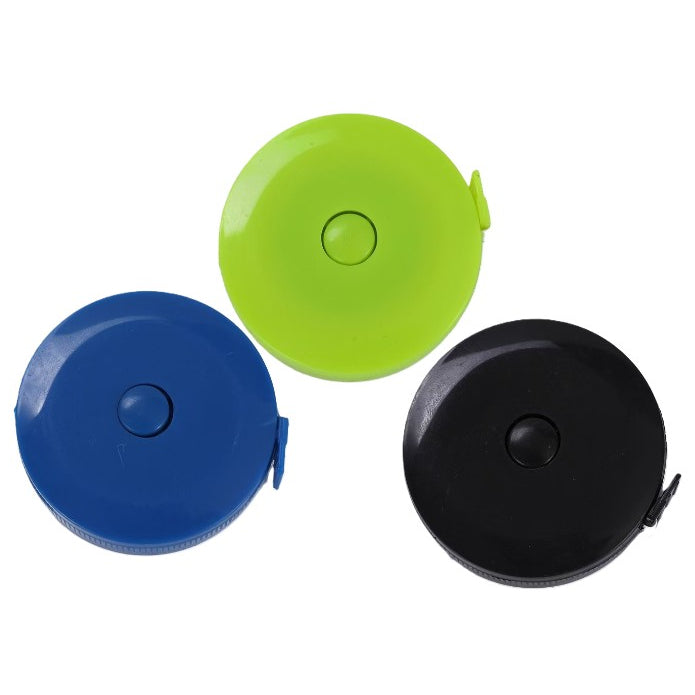 60-Inch Retractable Measuring Tape for Body, Sewing, Tailoring, and Craft Projects, Pack of 3