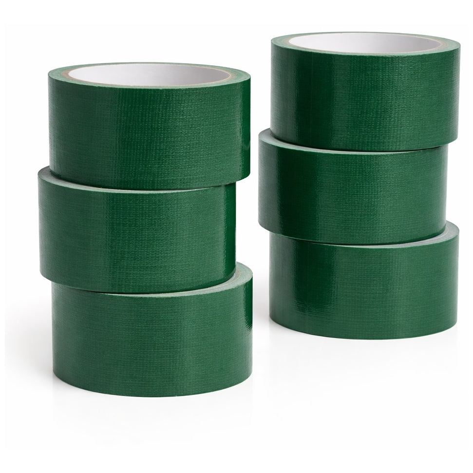Heavy-Duty Colored Duct Tape 10 Yards x 2 Inch Rolls Multi-Pack for Crafts DIY and School Supplies, Pack of 6