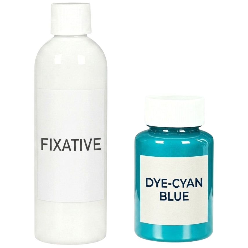120g Liquid Fabric Dye and 100g Fixative for Clothing, Home Décor and Textile Craft Projects
