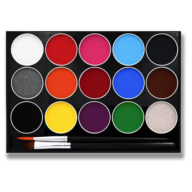 Water Activated Face and Body Paint Palette Plant Based Hypoallergenic SFX Makeup Kit for Halloween Cosplay Stage