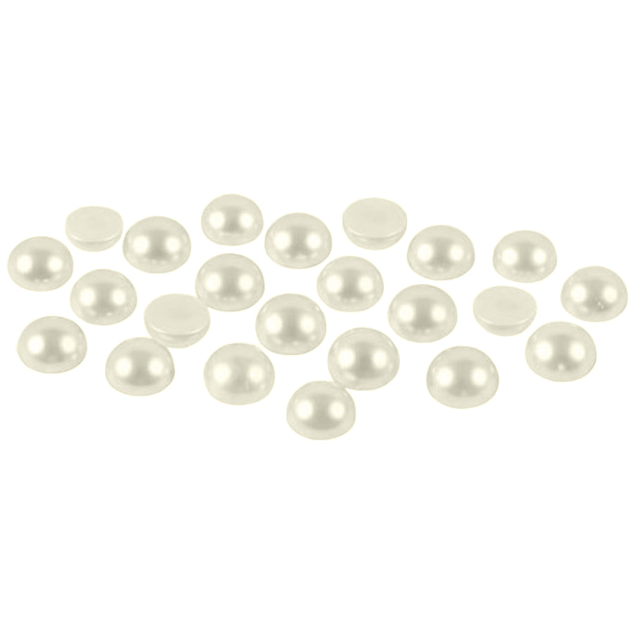 Half Round ABS Faux Flatback Pearls for Crafts Jewelry Scrapbooking and Nail Art Decoration