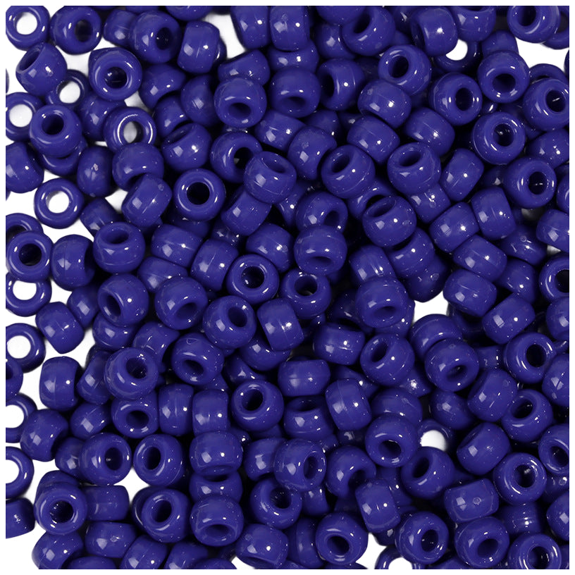 6x9mm Pony Beads Bulk for Bracelet Making Kandi Jewelry Hair Braids Crafts, Pack of 1000