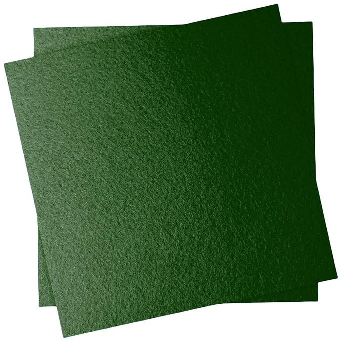 Polyester Felt Fabric Sheets, 12 x 12 Inches, 1 mm Thick for Sewing and Crafts, Pack of 2