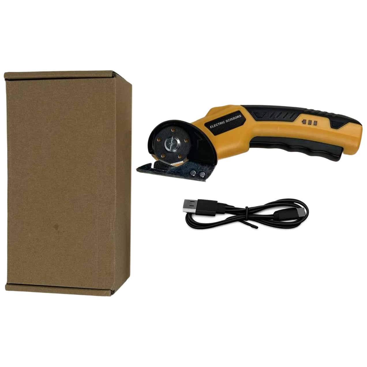 Cordless Electric Scissors Cardboard Cutter Heavy Duty Box Carpet Plastic Leather Cutting Tool Gift