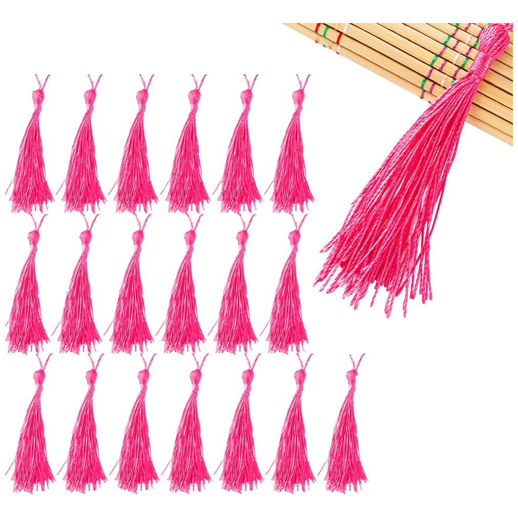 Handmade Silky Tassel Set for Jewelry Making, Keychains, Gift Tags, Sewing Crafts, and Home Decor, Pack of 20