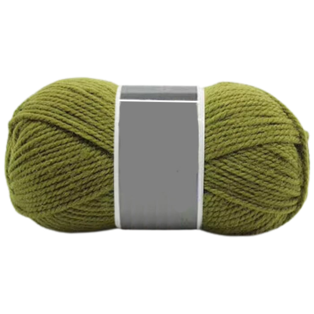 Bulky Merino Wool and Acrylic Blended Knitting Yarn for Craft Projects, 100 Grams/3.53oz 120 Yards