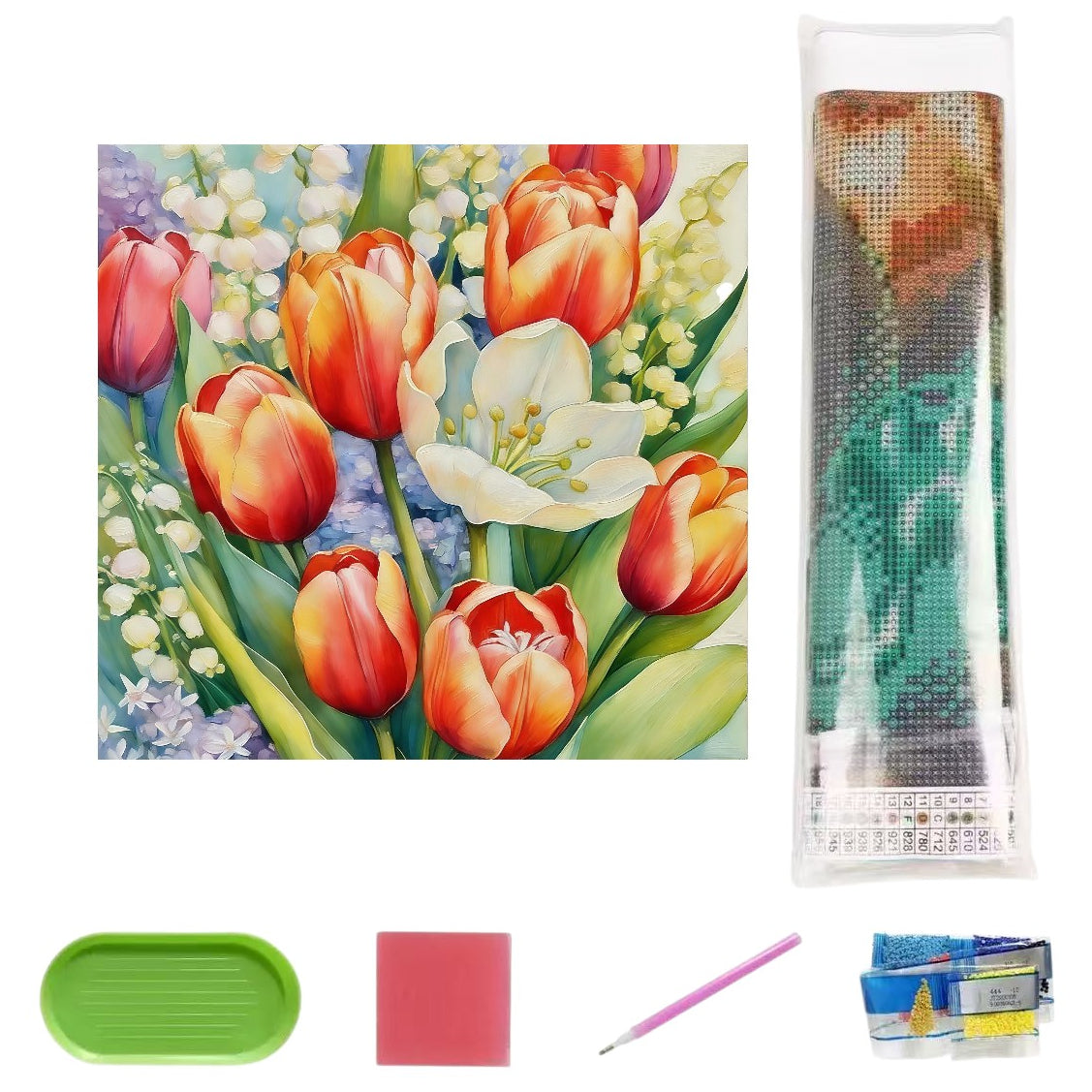 5D Full Drill Diamond Painting Kit 30x40cm HD Canvas with Tools for DIY Wall Decor Gift Crafts