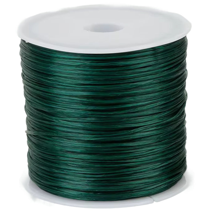 0.8mm Transparent Crystal Elastic Cord for Beading, Bracelets, and Jewelry Making, 60m Roll