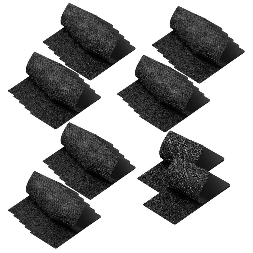 Strips with Adhesive for Fabric, No Sew Stick On for Fabric, Sticky Back for Clothes, Curtains - Heavy Duty Double Sided Hook and Loop Hem Tape Fasteners, No Sewing No Iron