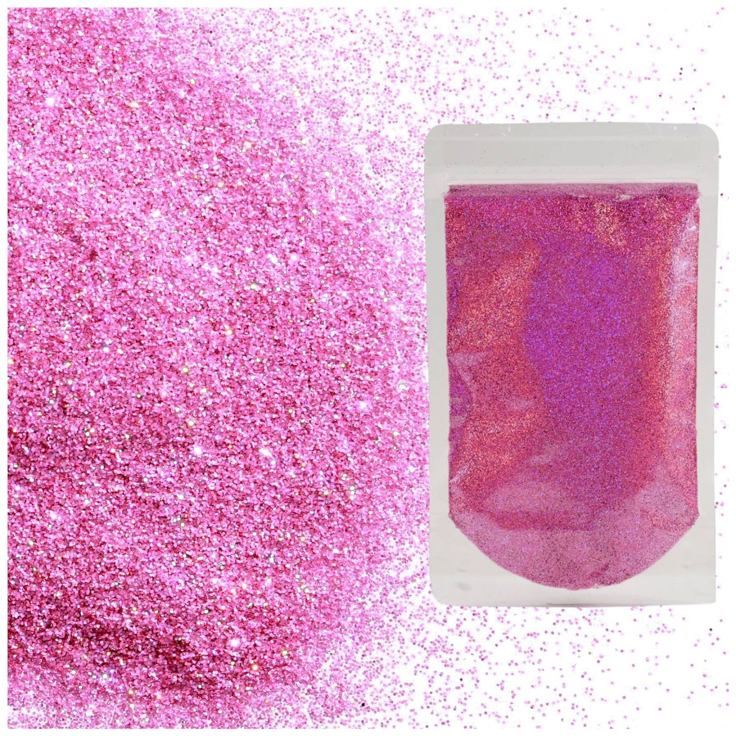 Holographic Fine Glitter 2mm 1/128 for Crafts Resin Jewelry Keychains and Party Decorations