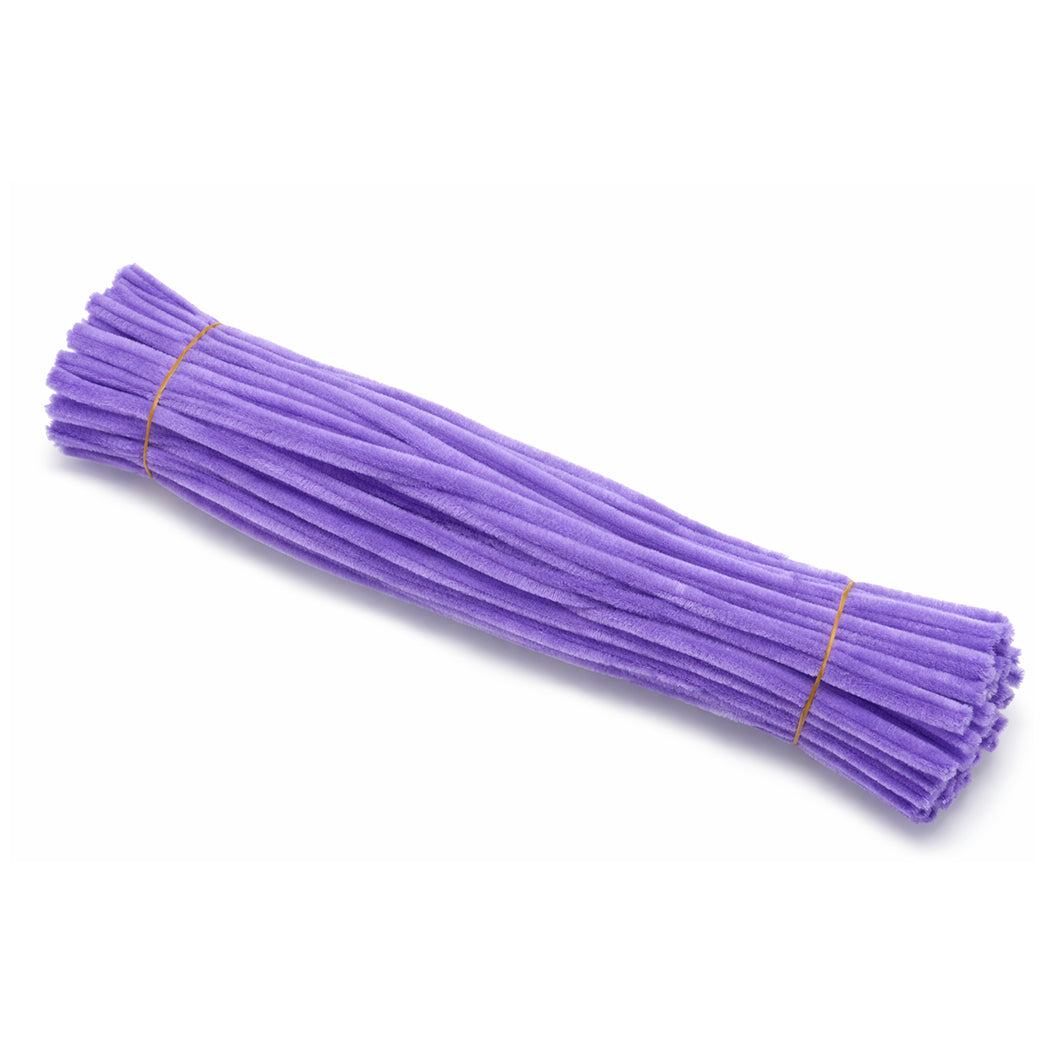 11.8 Inch Chenille Stem Pipe Cleaners 6 to 7mm for DIY Crafts and Kids Projects, Pack of 100