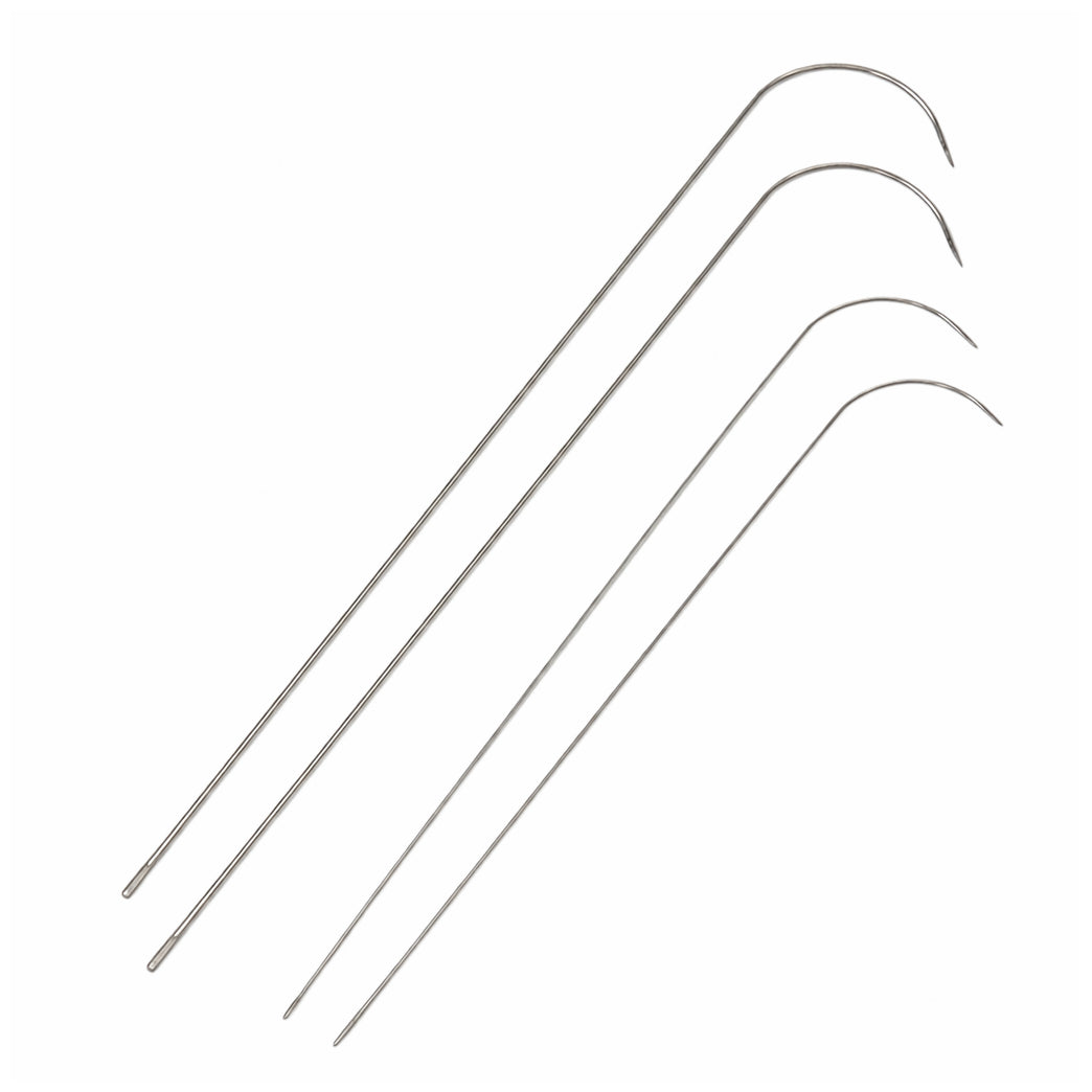 Clip Style Beading Needles Durable Tool for Bracelet Necklace and Waist Chain Making, Pack of 4
