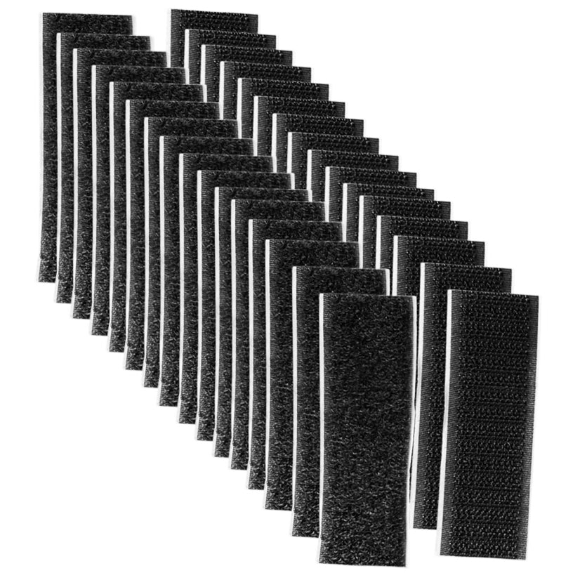 Heavy Duty Adhesive Hook and Loop Fastener Strips Double Sided Strong Backing for Home Office School