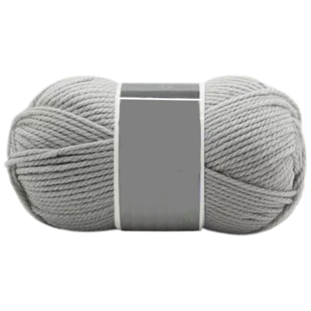 Bulky Merino Wool and Acrylic Blended Knitting Yarn for Craft Projects, 100 Grams/3.53oz 120 Yards