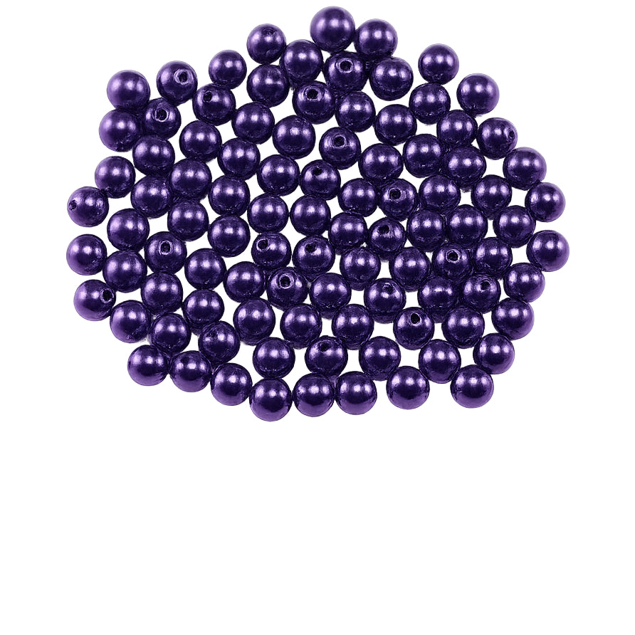 8mm White Plastic Pearl Beads for Jewelry Making, Crafts, and DIY Decorations, 1800 Pcs