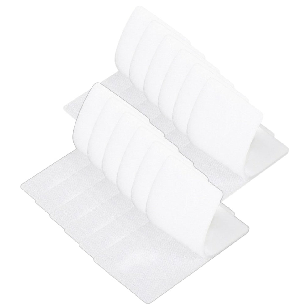 Strips with Adhesive for Fabric, No Sew Stick On for Fabric, Sticky Back for Clothes, Curtains - Heavy Duty Double Sided Hook and Loop Hem Tape Fasteners, No Sewing No Iron