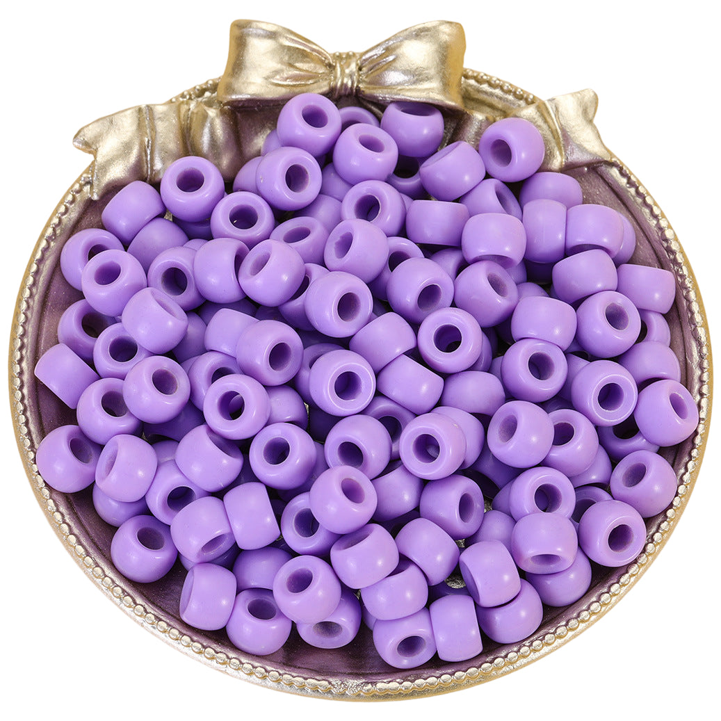 6x9mm Pony Beads Bulk for Bracelet Making Kandi Jewelry Hair Braids Crafts, Pack of 1000