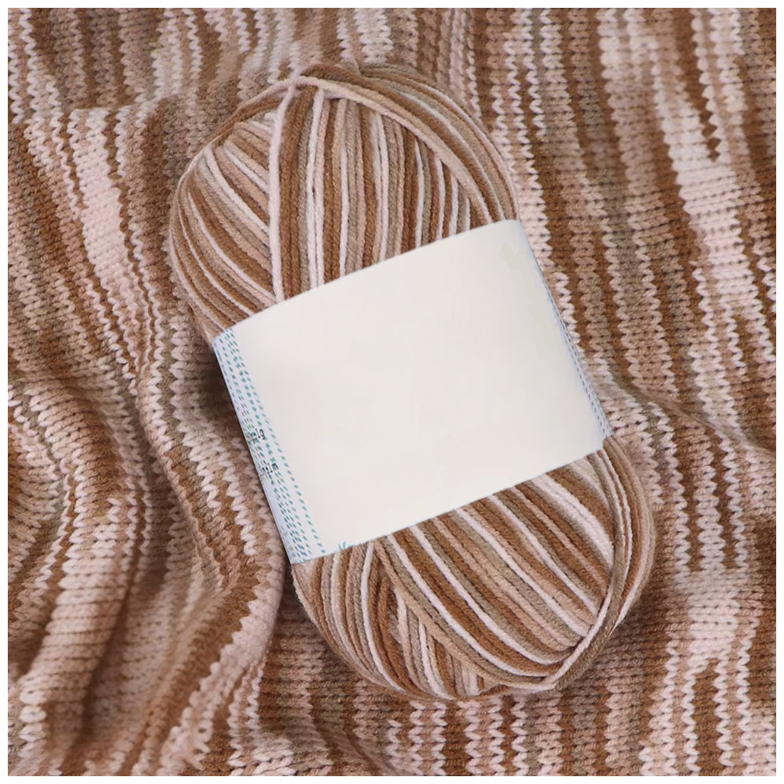 Soft Acrylic Variegated Baby Yarn – Fingering Weight for Knitting & Crochet, 50g/1.76oz 191 yards