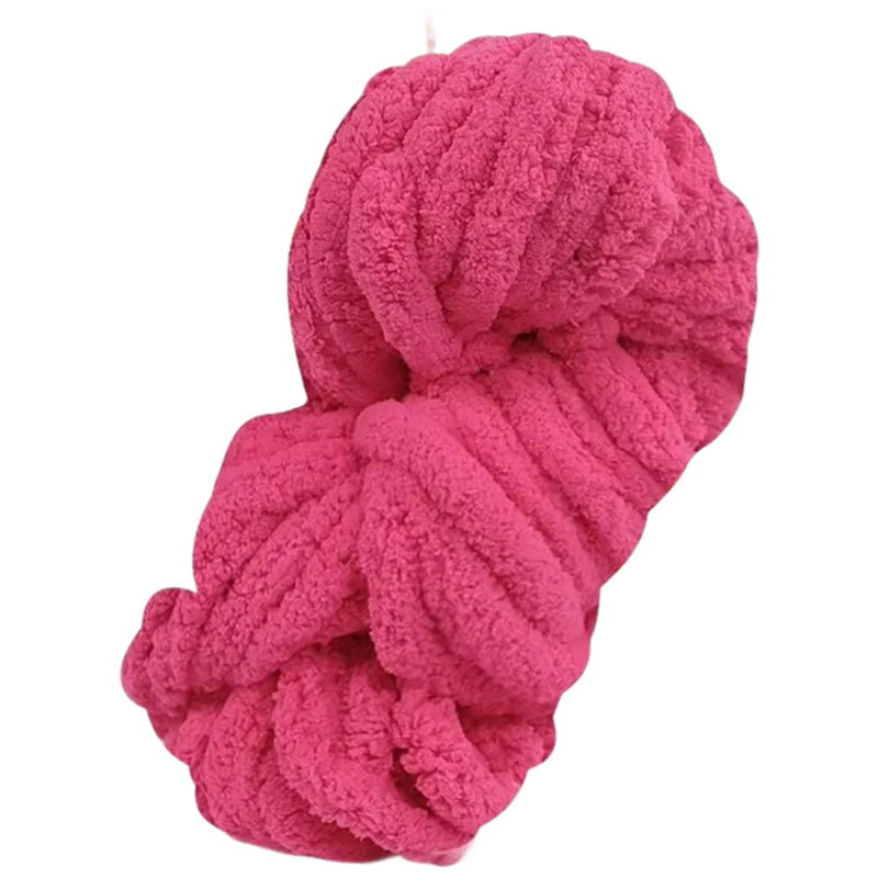 Super Chunky Chenille Yarn Soft Thick Fluffy Polyester for Arm Knitting Blankets and Home Decor, 20mm Thick 250 Grams/8.82oz 27.34 yards