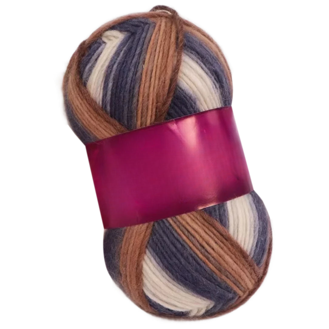 Soft Anti-Pilling Wool Yarn Blend, 30% Wool, 70% Acrylic, Aran/Worsted Weight #4, 100 Grams/3.53oz 175 Yards