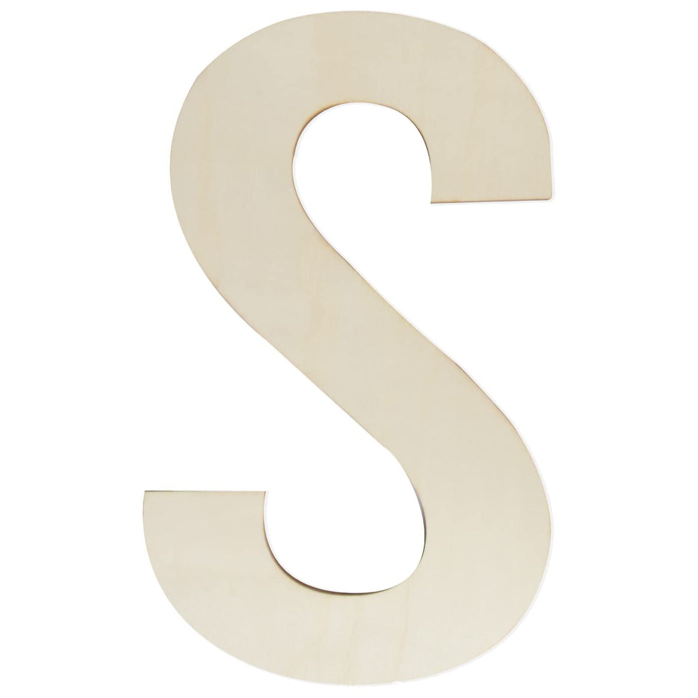 12 Inch Wooden Letter Unfinished Large Wood Alphabet Cutout For DIY Crafts Wall Decor Projects