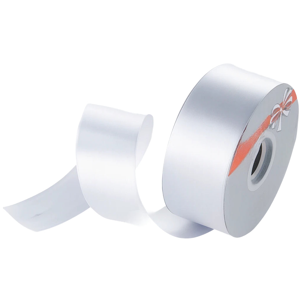 100 Yards Double Faced Cream Satin Ribbon for Gift Wrapping and Wedding Decorations