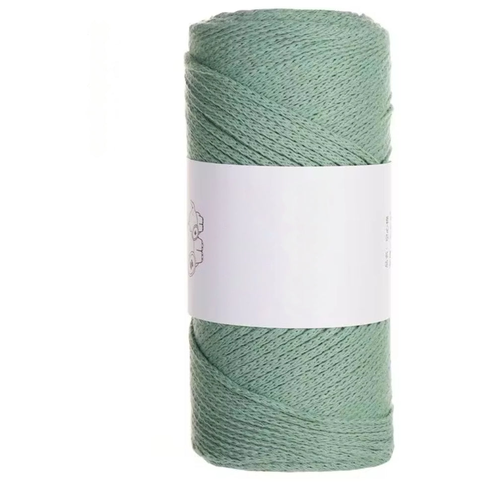 100% Cotton 2mm 300g/10.58oz, 220yds Macrame Rope Yarn for Crochet and Knitting Projects