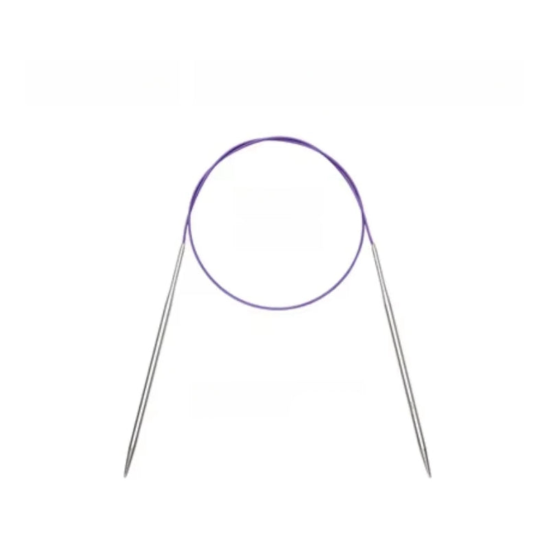 Stainless Steel Circular Knitting Crochet Needles, 80cm for Durable and Precise Stitching