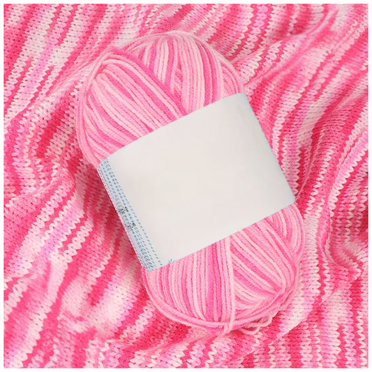 Soft Acrylic Variegated Baby Yarn – Fingering Weight for Knitting & Crochet, 50g/1.76oz 191 yards