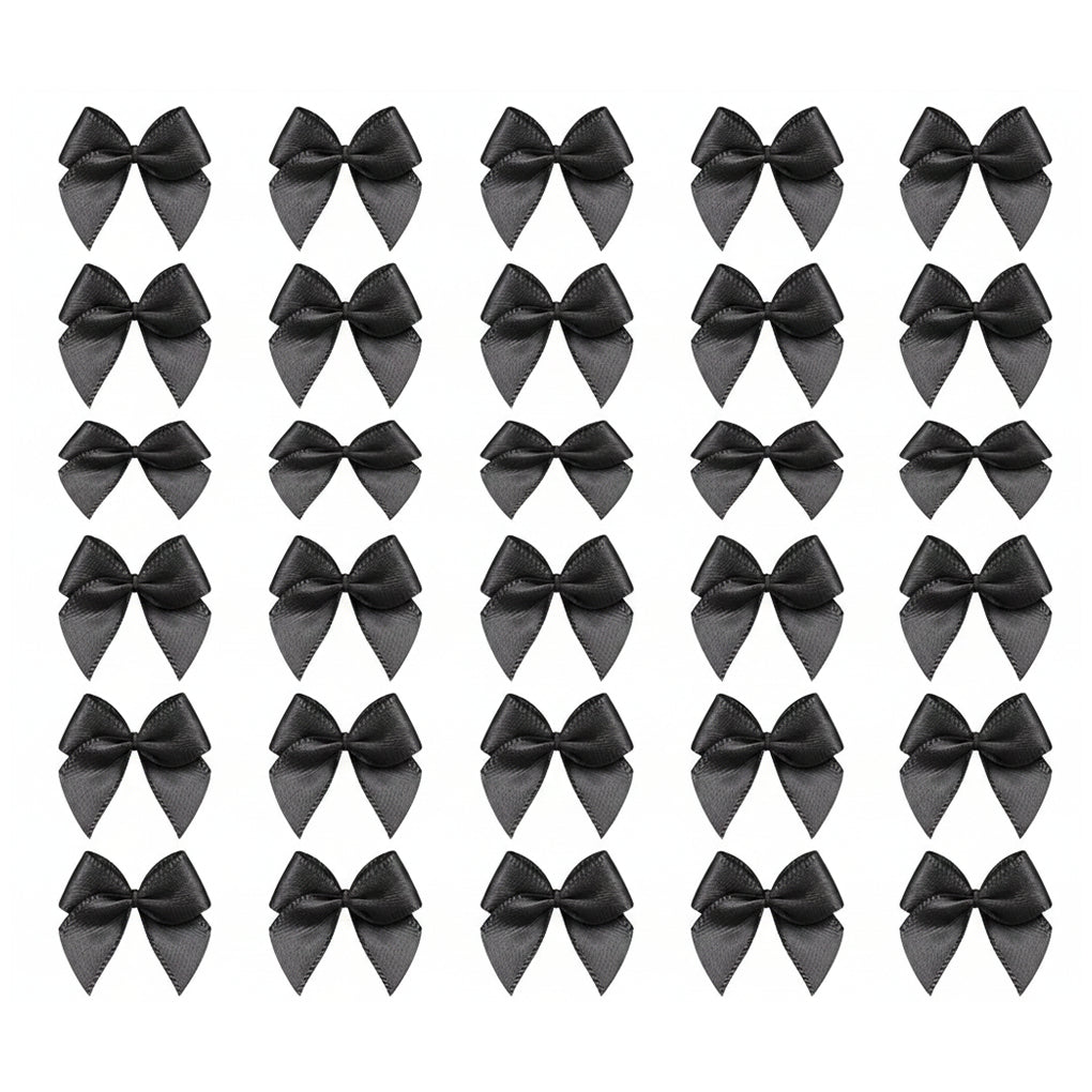 1 Inch Mini Satin Ribbon Bows for DIY Crafts Wedding Decor and Gift Box Decoration