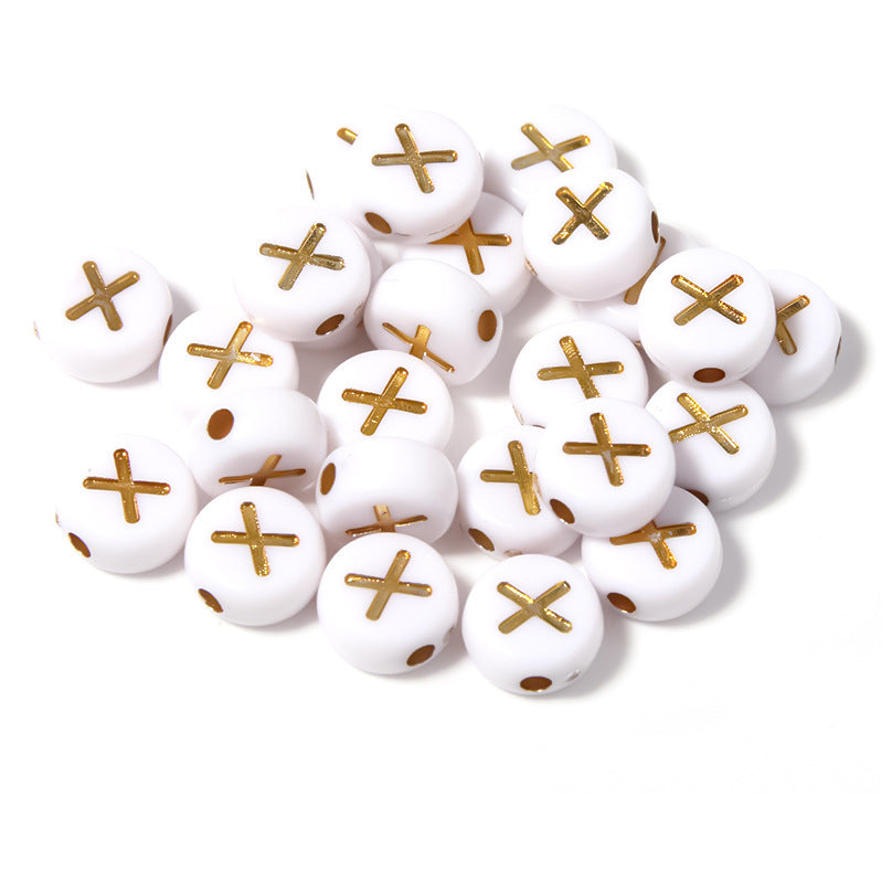 Alphabet Letter Beads 4x7mm Acrylic Round Beads for Bracelets Necklaces Keychains DIY Jewelry, Pack of 300