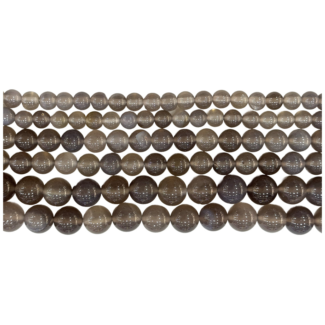 Natural Hematite Gemstone Round Beads 15 Inch Strand for Jewelry Making and Craft Design