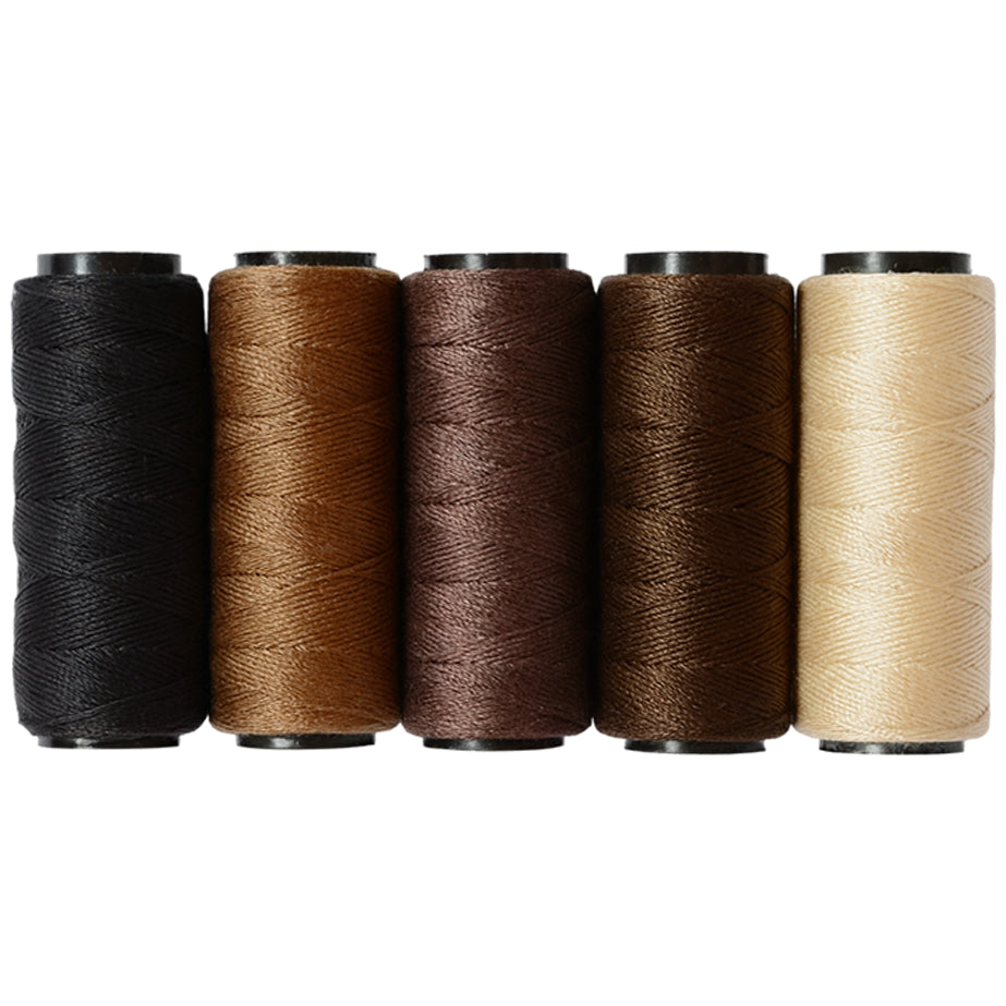 Cotton Sewing Thread Spools for Hand Sewing, Hair Wefts, Wig Making, Weaving, and DIY Craft Projects