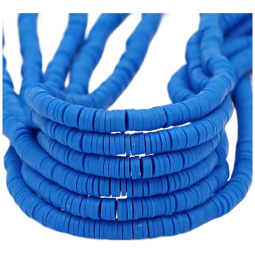 6mm Heishi Clay Beads for Jewelry Making Bracelets and Necklaces, Pack of 3000