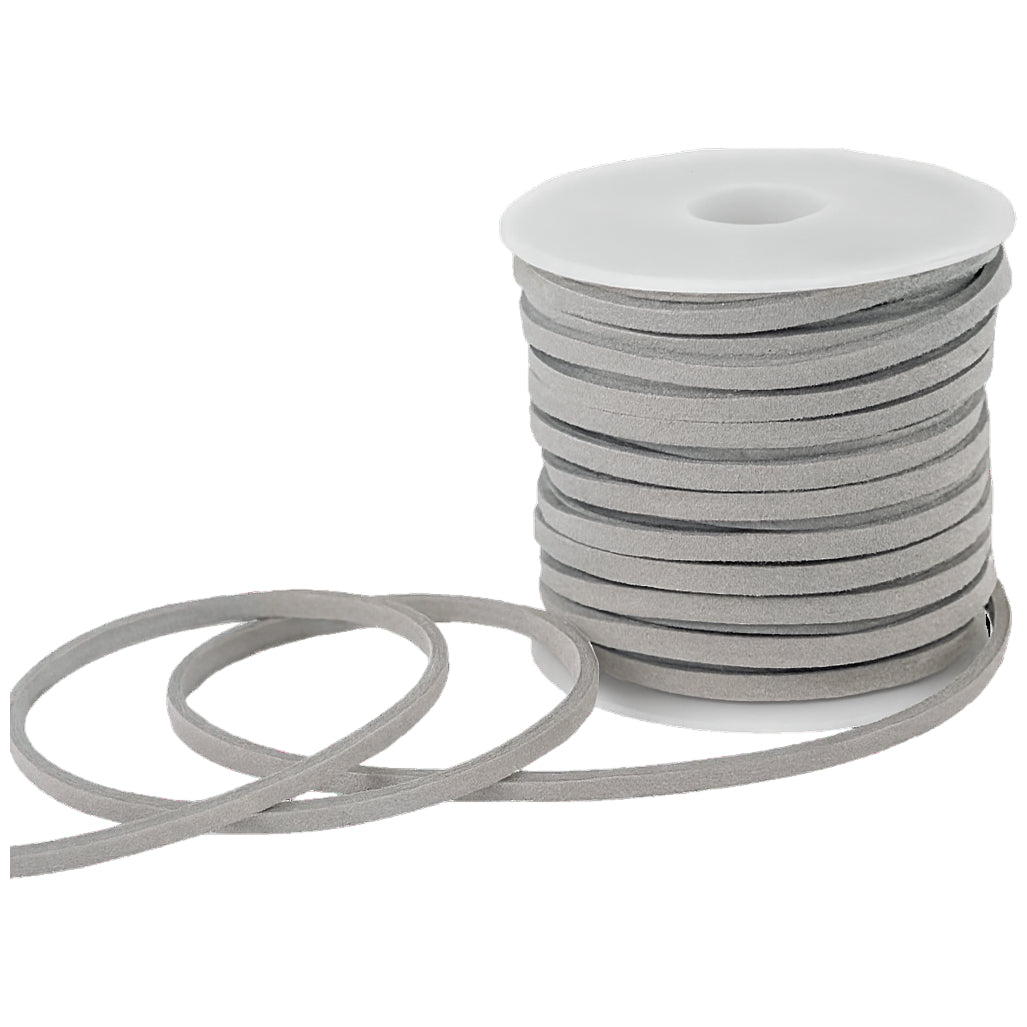 2.6mm x 5m Flat Genuine Leather Cord for Braiding, Jewelry Making, and Craft Projects