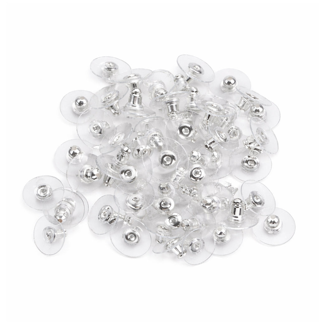 Clear Silicone Earring Backs Hypoallergenic Soft Rubber Stud Earring Safety Stoppers