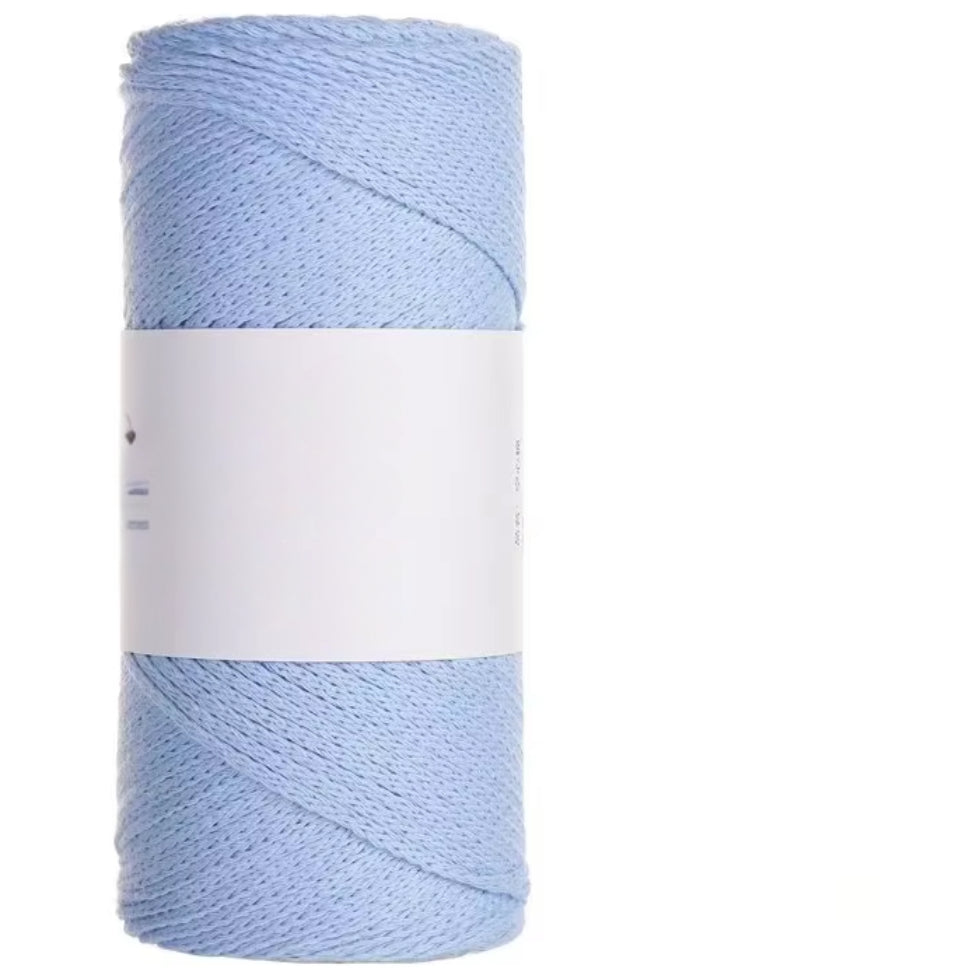 100% Cotton 2mm 300g/10.58oz, 220yds Macrame Rope Yarn for Crochet and Knitting Projects