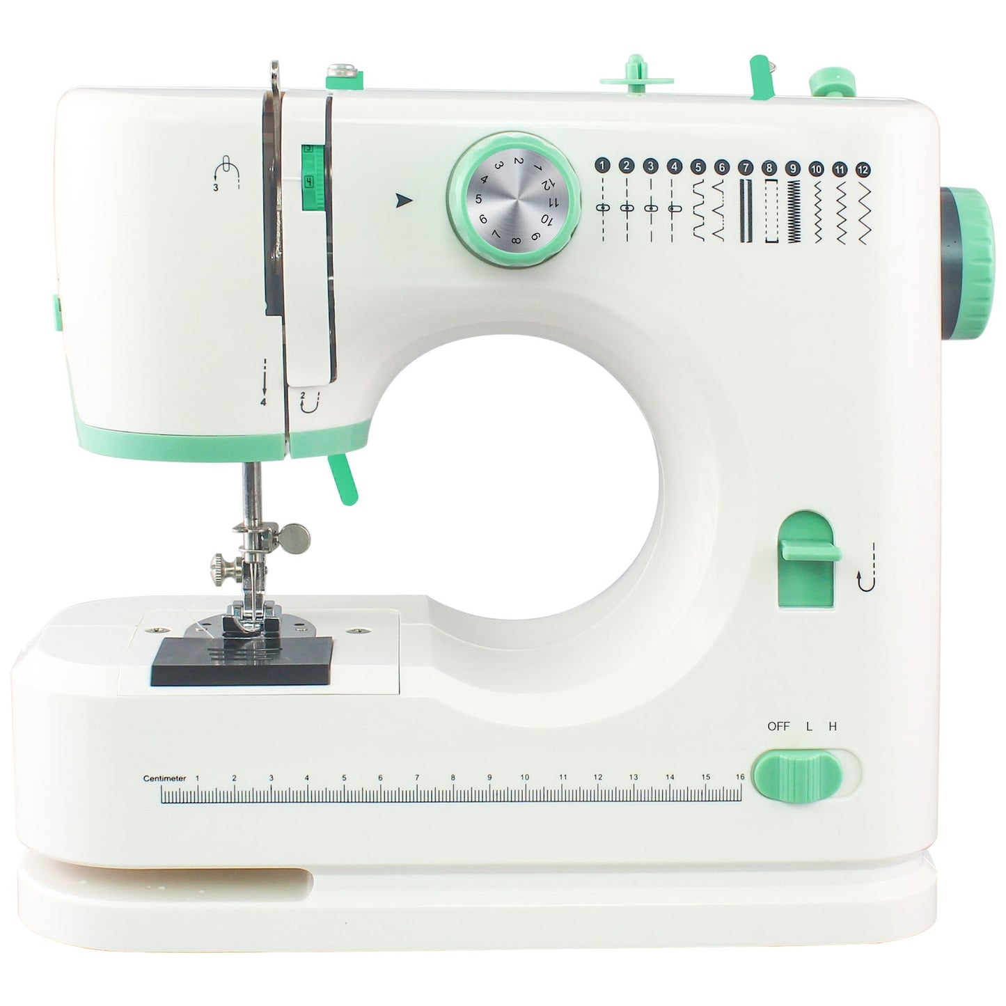 Portable Electric Sewing Machine with Overlock Function, Heavy-Duty Leather and Jeans Stitching Tool