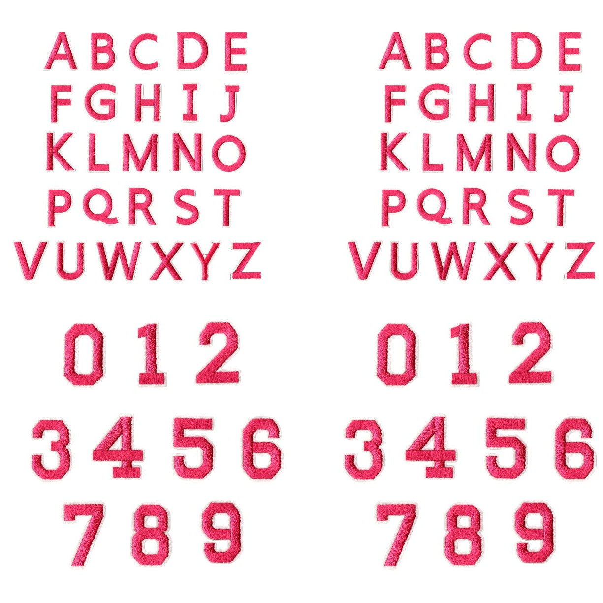 Iron-On Alphabet and Number Embroidered Patches for Clothing, Hats, Jeans, DIY Crafts and Sewing Repairs