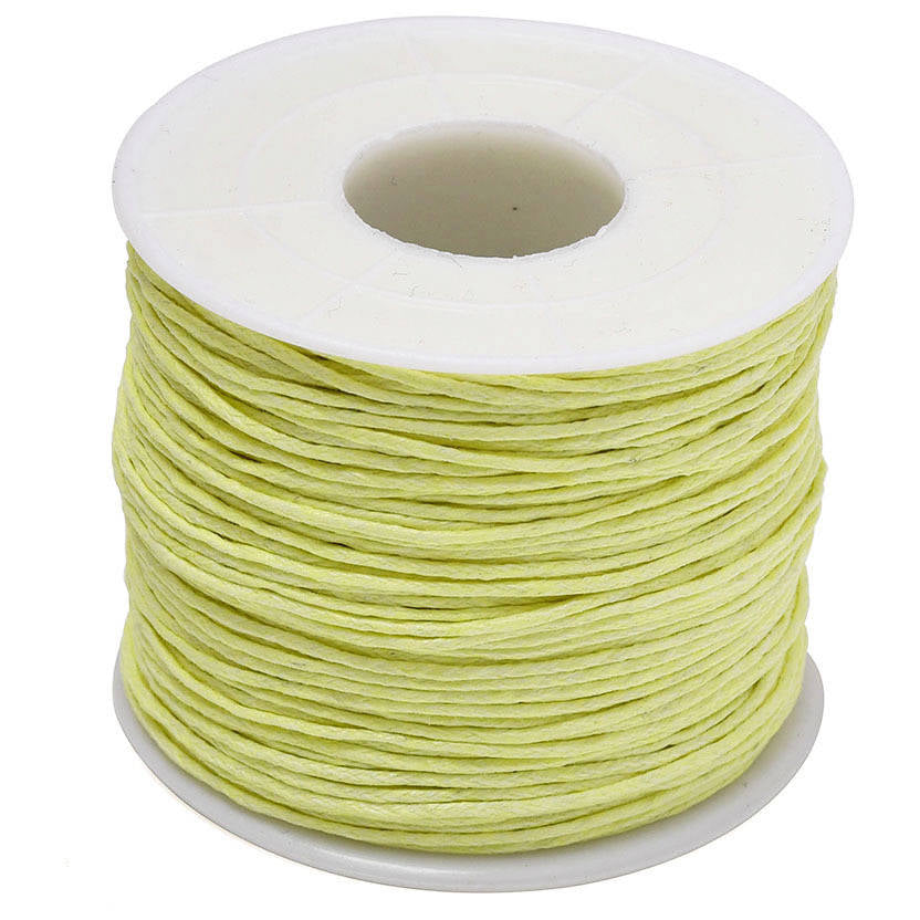1mm 76.55 Yards Waxed Cotton Cord String for Beading, Macrame, Bracelet, and Necklace Making