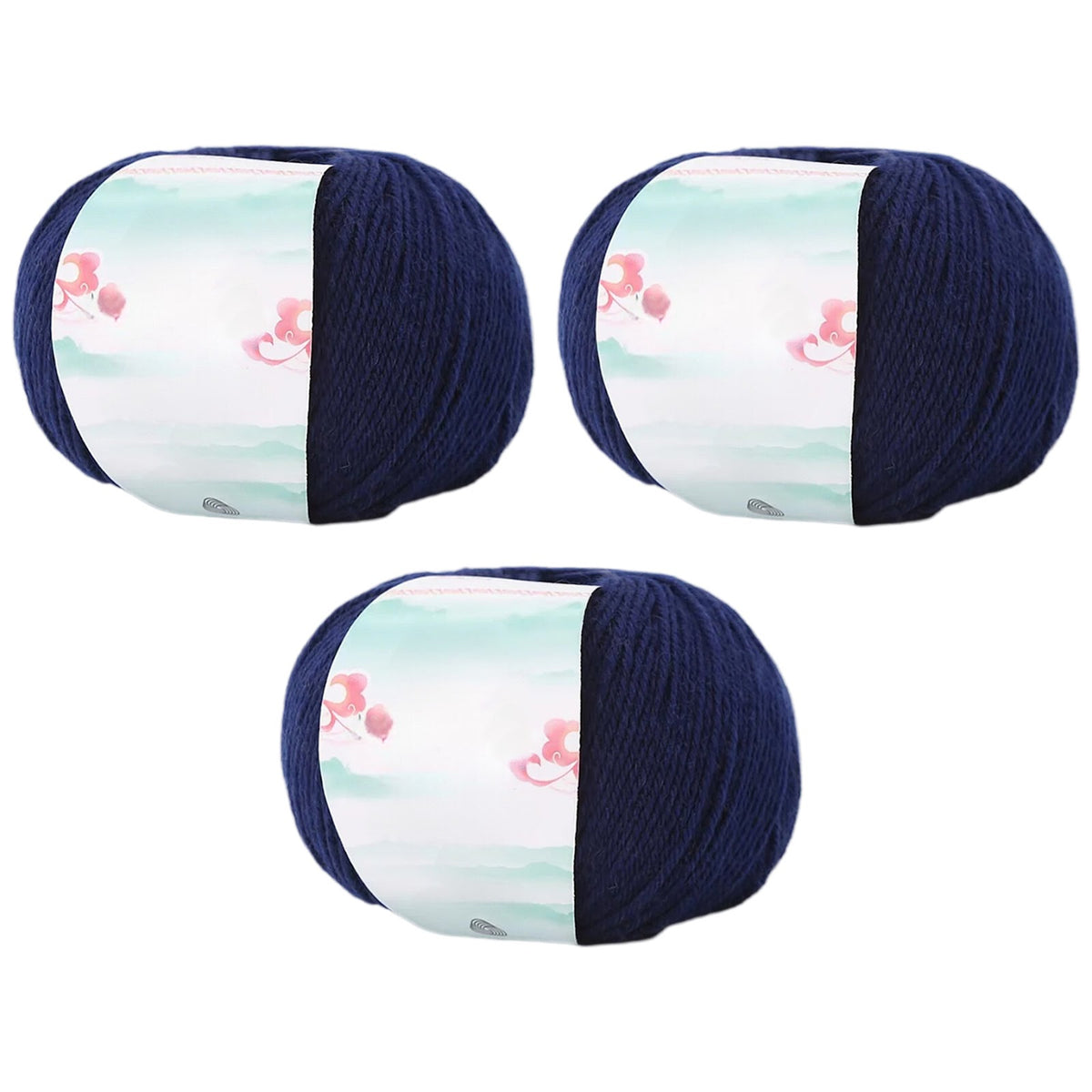 Superwash Wool Yarn, 50grams per Roll DK Weight for Knitting, Crocheting, and Soft Craft Projects, 150 Grams/5.29oz 327 yards, Pack of 3
