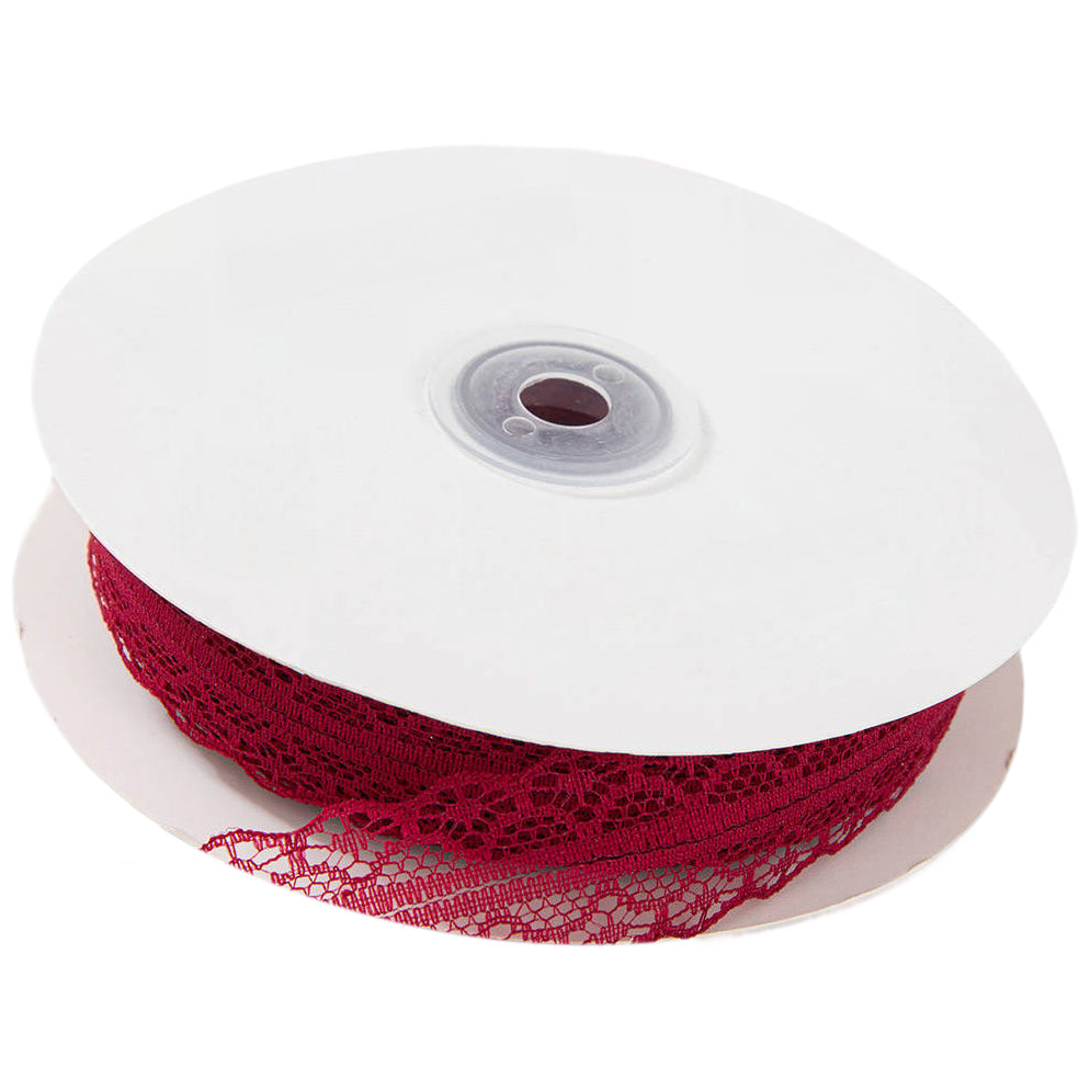 1.2 Inches by 50 Yards Vintage Lace Trim Ribbon Roll for Crafts, Sewing, Gift Wrapping and Decorations