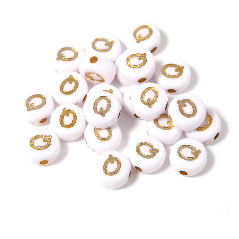 Alphabet Letter Beads 4x7mm Acrylic Round Beads for Bracelets Necklaces Keychains DIY Jewelry, Pack of 300