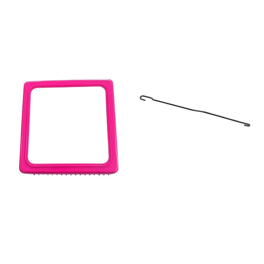Metal Loom and Hook Set for Knitting, Weaving, Yarn Crafts, Bracelets, and DIY Projects