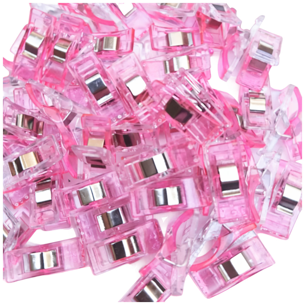 Colorful Plastic Sewing Clips for Quilting Garments Crochet Knitting Craft Fabric Binding, Pack of 30