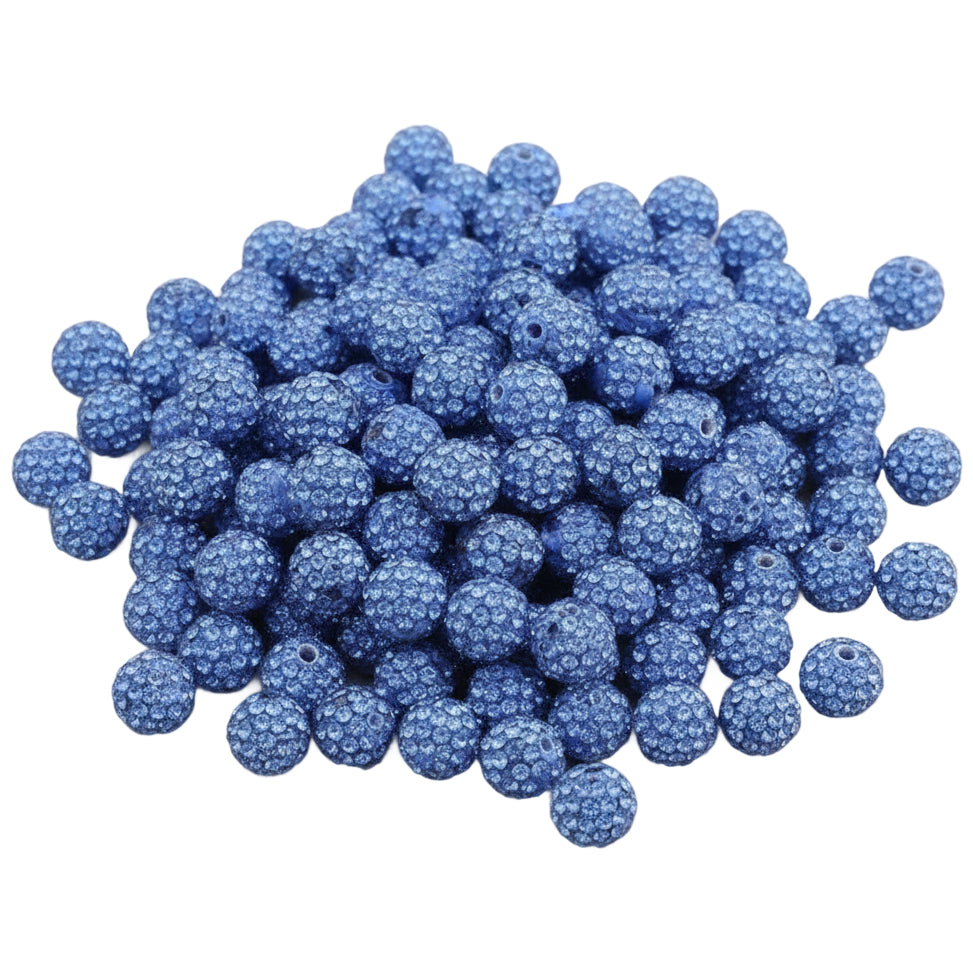 Sparkle Rhinestone Clay Beads Round Disco Spacer Beads for Jewelry Making, Bracelets, Earrings and DIY Craft Projects