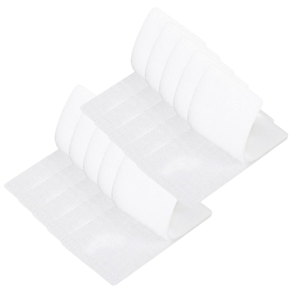 Strips with Adhesive for Fabric, No Sew Stick On for Fabric, Sticky Back for Clothes, Curtains - Heavy Duty Double Sided Hook and Loop Hem Tape Fasteners, No Sewing No Iron