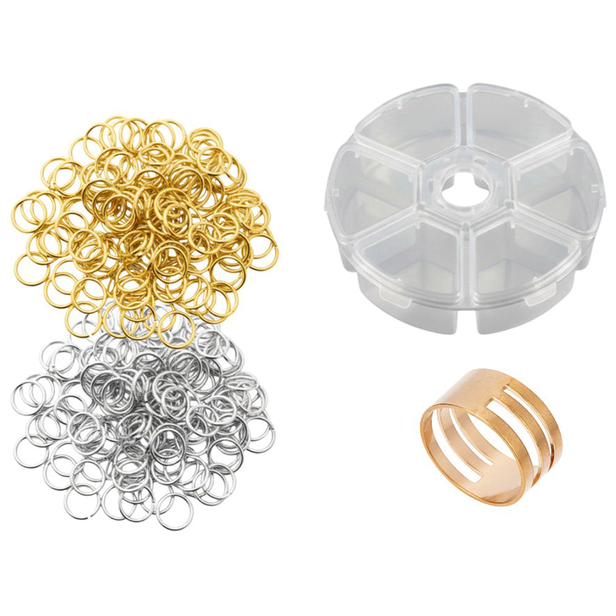 Stainless Steel 18 Gauge Jump Rings Open Connector Rings for Jewelry Making, Chainmail, Keychains and DIY Crafts