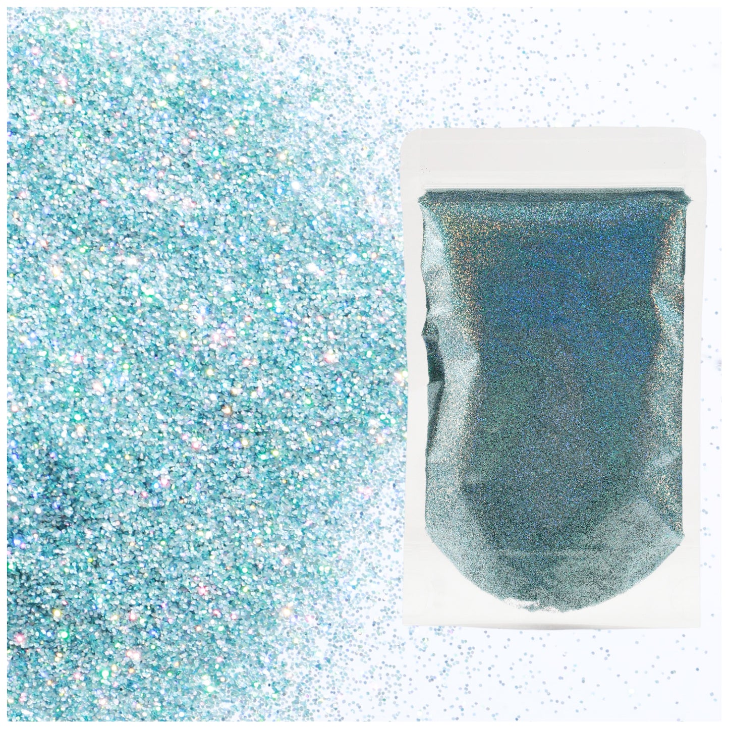 Holographic Fine Glitter 2mm 1/128 for Crafts Resin Jewelry Keychains and Party Decorations